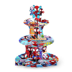 TOCKFIT Spider 3-Tier Cupcake Stand for birthday dessert display