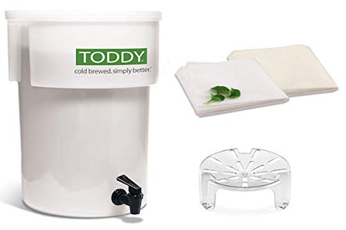 Toddy cold brew infusion container with 9.5-liter capacity for batch brewing.