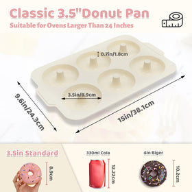 Toeusog 3.5-inch donut cavities bake bakery-style treats at once