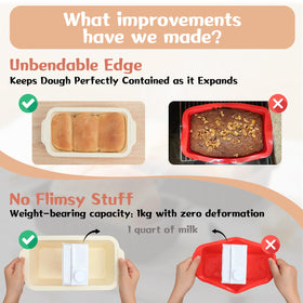 Toeusog food-grade silicone pan is oven-safe and rustproof.