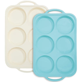 Toeusog muffin top pan with 4-inch cavity for easy release and quick breakfasts