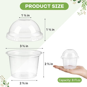 TOFLEN 100 cups and 100 lids pack for bulk catering needs