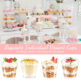 TOFLEN 6 oz cups for tiramisu, mousses, and desserts