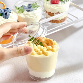TOFLEN 6 oz shot glasses arranged for a stylish catering display