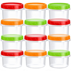 TOFLEN 8oz freezer container with screw-on lid for portioned storage and freshness.