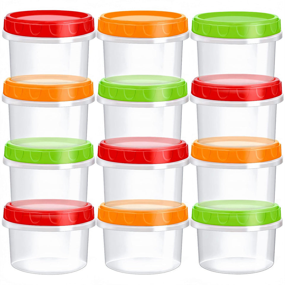 TOFLEN 8oz freezer container with screw-on lid for portioned storage and freshness.