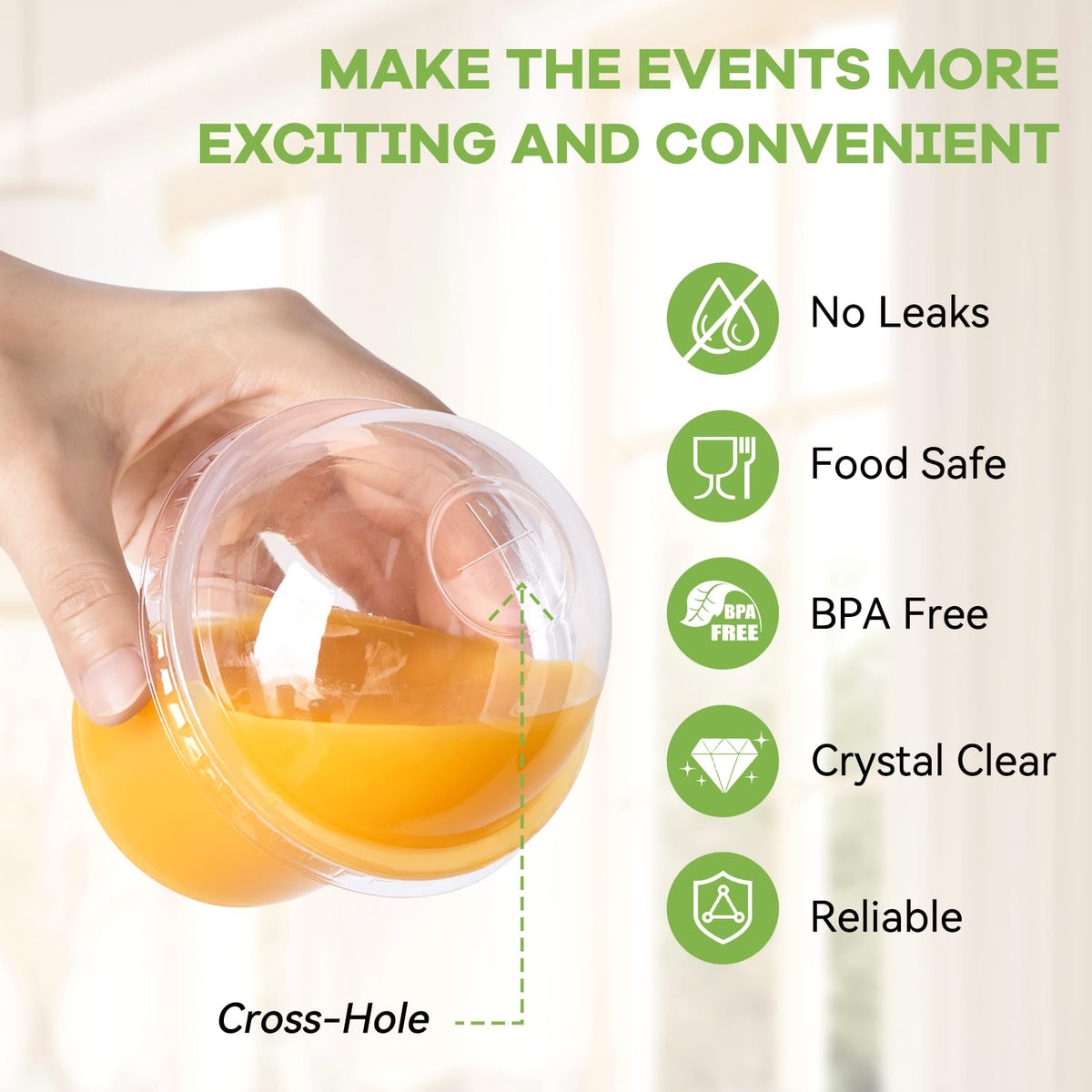 TOFLEN BPA-free PP dessert cups for safe food display at parties