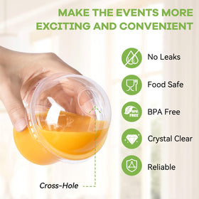 TOFLEN BPA-free PP dessert cups for safe food display at parties