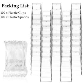 TOFLEN BPA-free PS dessert cups are reusable for busy catering events.