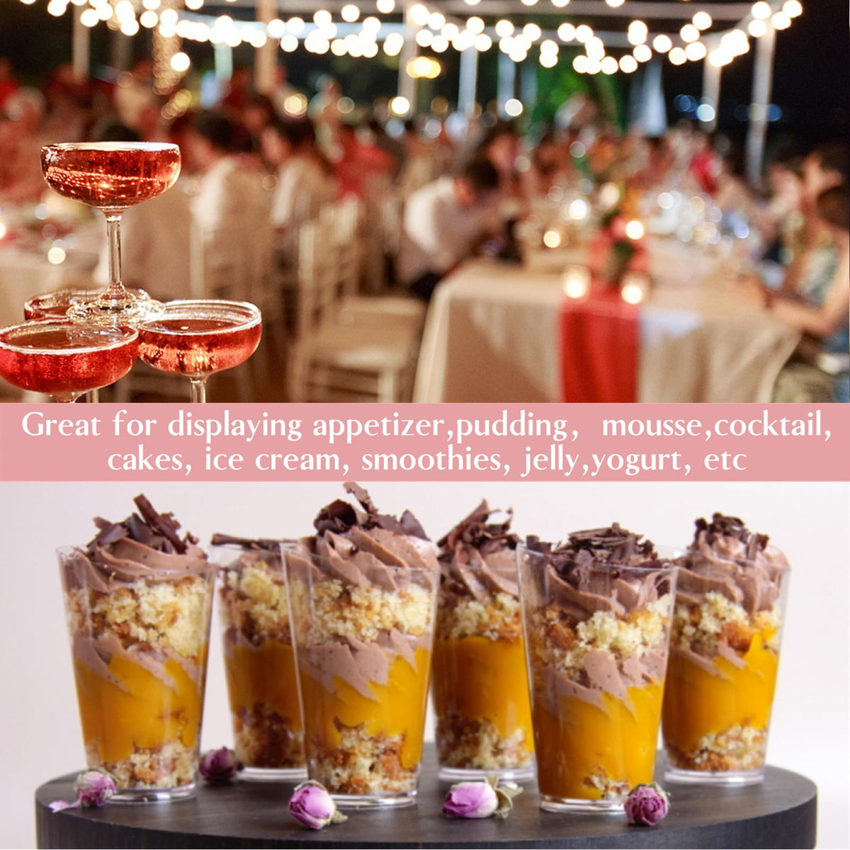 TOFLEN bulk dessert cups for catering events