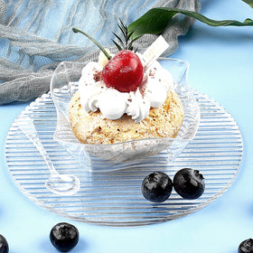 TOFLEN display-worthy cups highlight cupcakes and hors d'oeuvres beautifully.