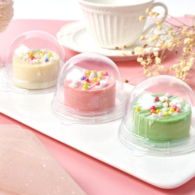 TOFLEN dome lids ideal for wedding favors and catering trays