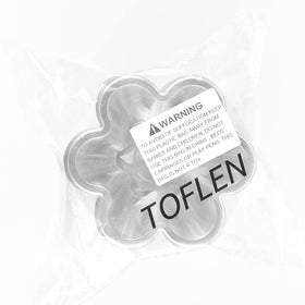 TOFLEN reusable or disposable dessert bowls stack compactly for storage.