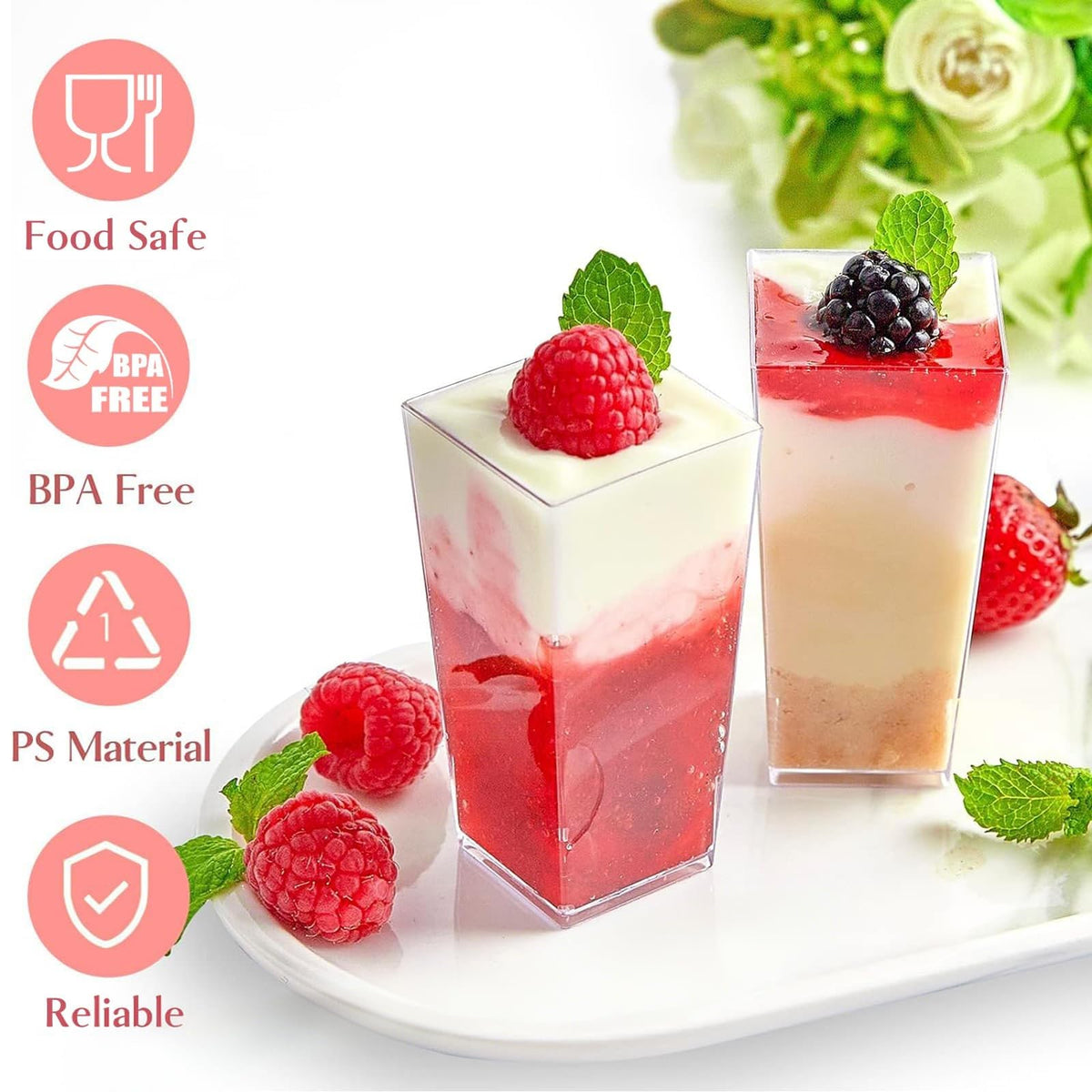 TOFLEN 3oz cups offer a stackable design saving space.