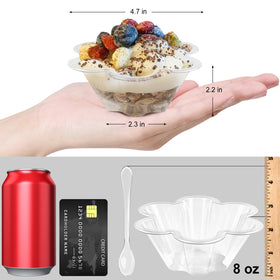 TOFLEN dessert spoons included for easy serving at parties.