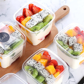 TOFLEN stackable dessert cups neatly displayed for storage