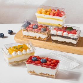 TOFLEN parfait cups ideal for desserts, puddings, and yogurts.