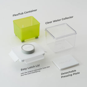 TOFUDEE auto-intellispring prevents cracking while pressing tofu.