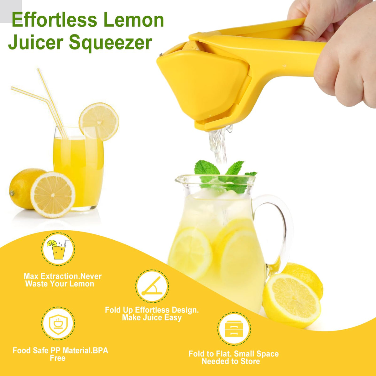 ToGeeKa LemonSqueezer in flat-fold storage saves kitchen drawer space.