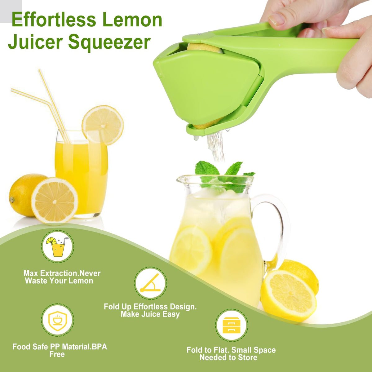 ToGeeKa hand citrus press in compact form for quick on-the-go juice.