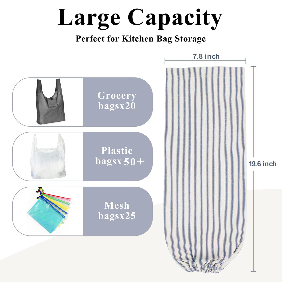 TOGETRUE elastic-bottom design allows quick bag removal