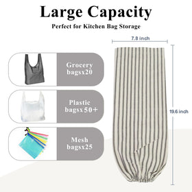TOGETRUE trash bag organizer top entry black for quick retrieval