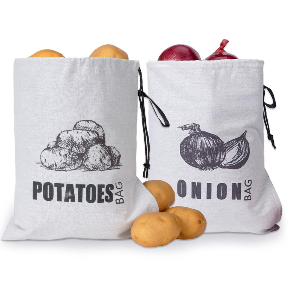 TOGETRUE potato storage bag with blackout liner preserves freshness.
