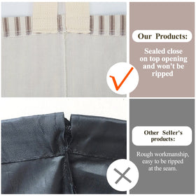 TOGETRUE minimalist-pattern organizer complements any decor while containing bags.