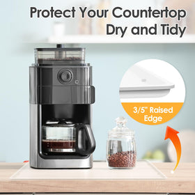 TOHONFOO non-slip coffee mat base prevents sliding for stable machines