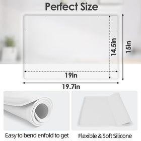 TOHONFOO under-coffee-maker mat with wide coverage fits large machines