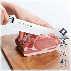 Tojiro full-length knife view with balanced feel for easy prep