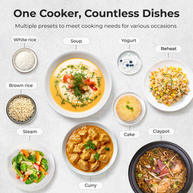 TOKIT mini rice cooker 3-cup uncooked capacity suitable for 1–3 people