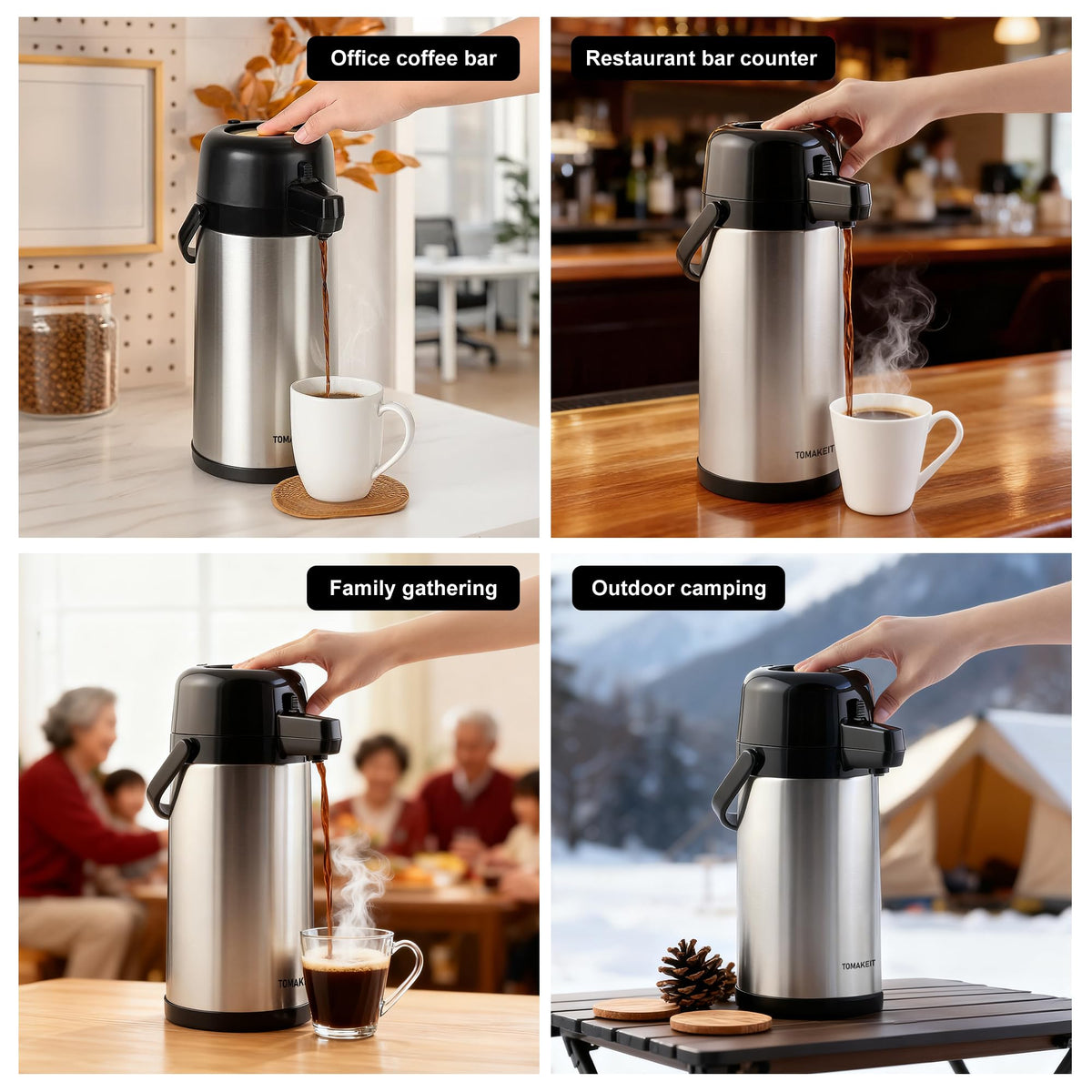 Tomakeit Airpot ideal for parties and large gatherings
