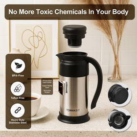 TOMAKEIT Creamer Pitcher with drip-free spout for clean serving