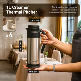 TOMAKEIT leak-proof lid prevents spills during travel and transit.