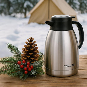 TOMAKEIT Thermal Carafe eco-friendly reusable option reduces waste during picnics, commutes, and daily use.