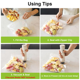 TomCare bags suitable for sous vide cooking and reheating convenience