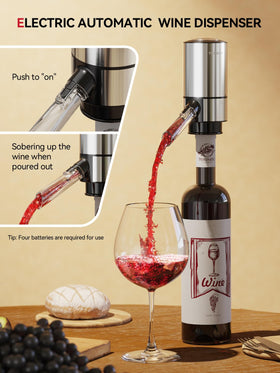 TOMEEM 4-in-1 wine accessory set organized for home entertaining.