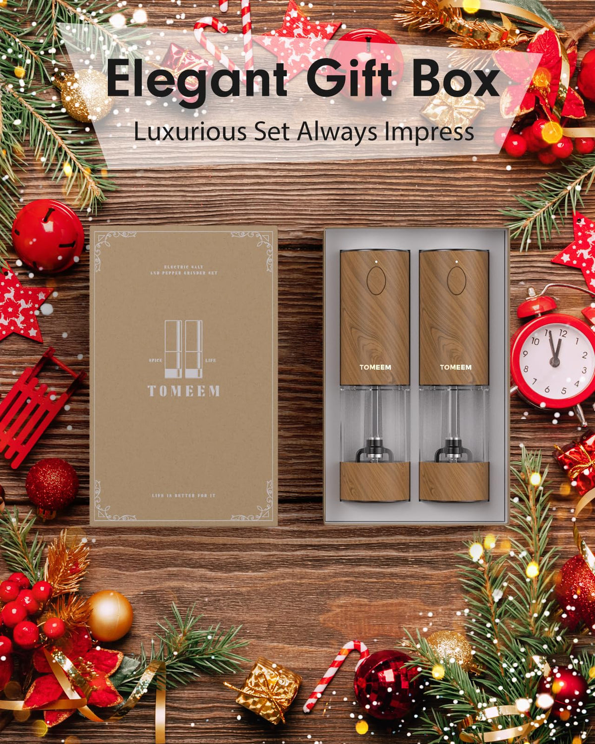TOMEEM easy-fill refill design simplifies topping with spices.