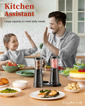 TOMEEM one-touch operation makes seasoning quick and effortless.