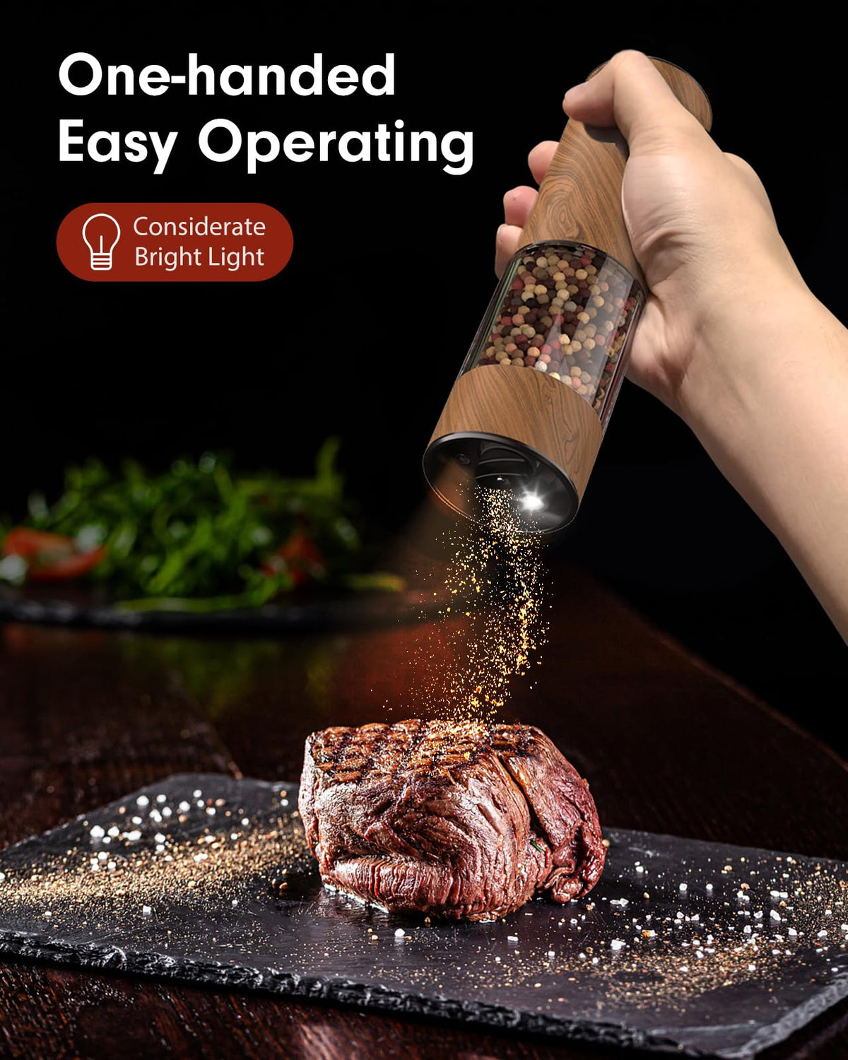 TOMEEM stainless steel body adds durable style to kitchen counters.