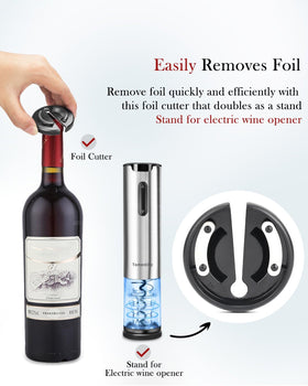 Tomentific bottle-size compatibility fits most wine bottles for easy use.