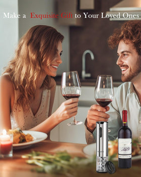 Tomentific uncork in about 6 seconds to speed up gatherings.