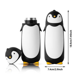 TOMLFF Penguin thermos ergonomic handle provides secure grip during daily use