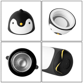 TOMLFF Penguin thermos black finish adds a sleek, versatile look