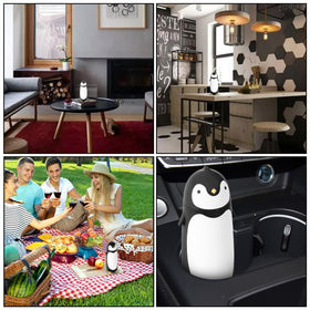 TOMLFF Penguin thermos wide mouth allows thorough cleaning and easy filling