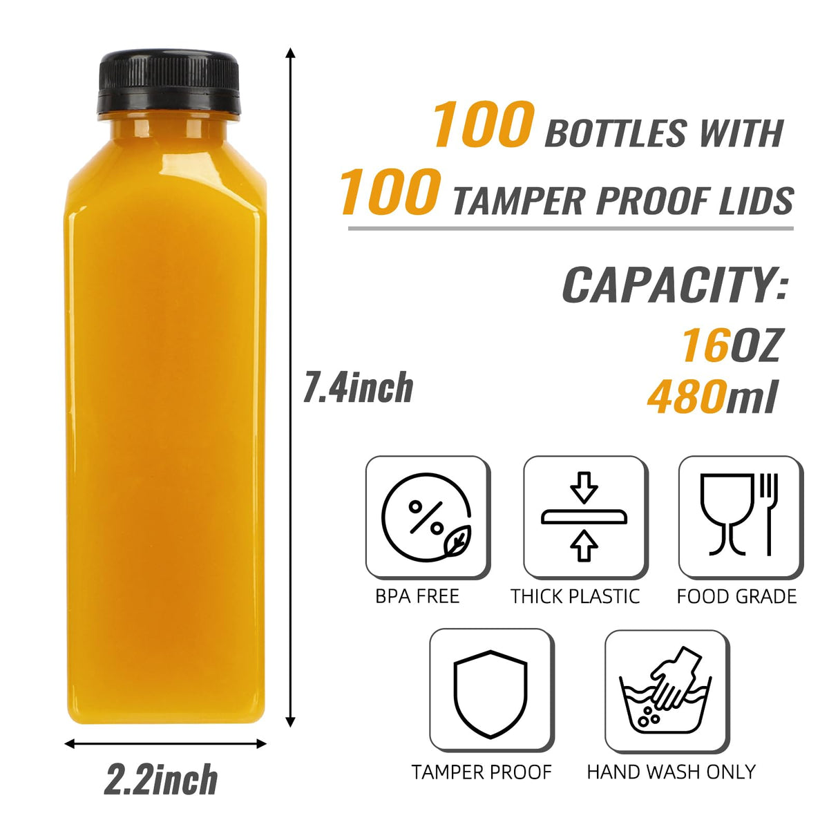 TOMNK 16oz bottle funnel for quick, spill-free filling of beverages