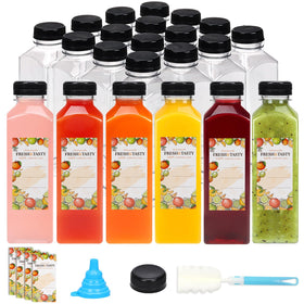 TOMNK 32pcs 16oz bottles with lids for batch prep.