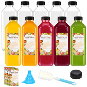 Tomnk 33oz juice bottle with cap, secure and portable for on-the-go beverages.