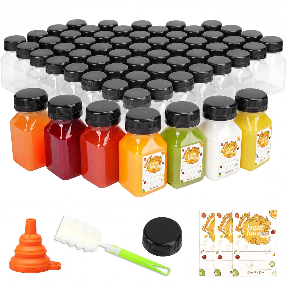 TOMNK 4oz bottle with lid, funnel and brush for easy prep and reuse.